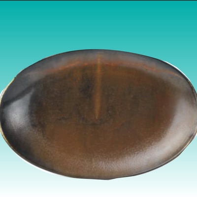 ../frankl24shop/Türkis ESCURA - Teller flach oval „Escura dark brown“